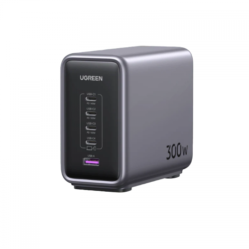 Ugreen Nexode 300W USB C GaN Charger-5 Ports Desktop Charger Model No.CD333 (90903)